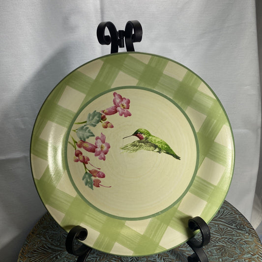 LENOX SUMMER GREETINGS 1-Dinner Plate Ruby-Throated Hummingbird 10 3/4”D
