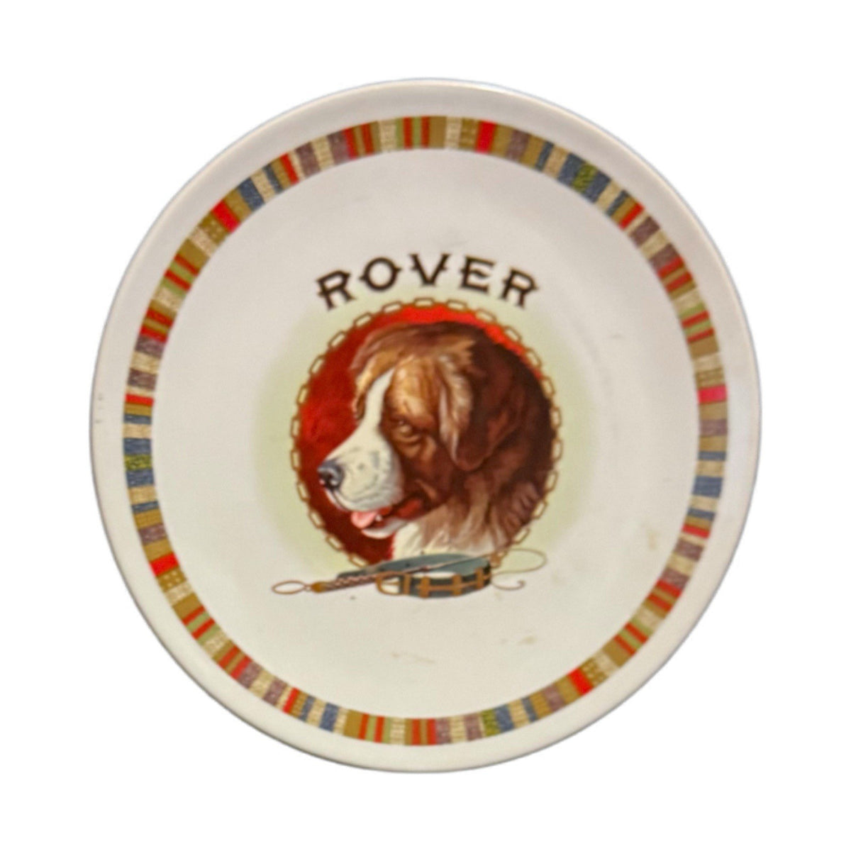 Pottery Barn Fireside Club Simbatco Salad Plates Set of 4 Color Crest Emblem
