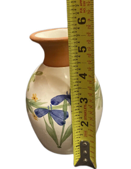 HandPainted Art EMERSON CREEK Floral Pottery Wildflower Tabletop Vase Bedford VA
