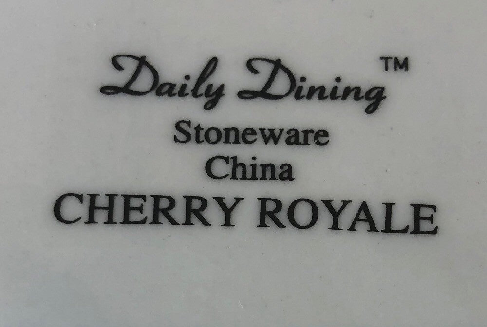 Daily Dinning CHERRY ROYALE Stoneware Dinnerware Collection
