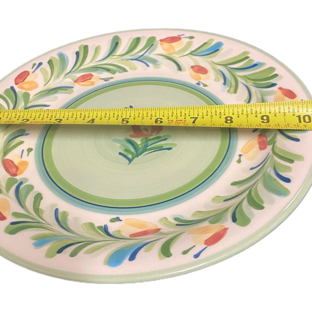 Gail Pittman 1-Dinner Plates 1-Green Trivet SIENA GARLAND Floral Southern Living