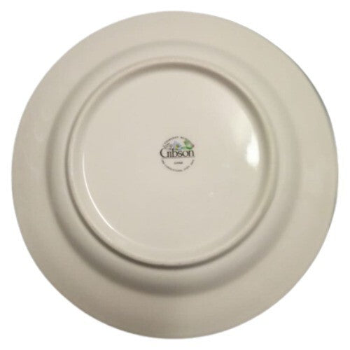 Vintage Gibson WHISPER Salad Plate 7 5/8” D Floral Iris Ceramic Dessert Dish