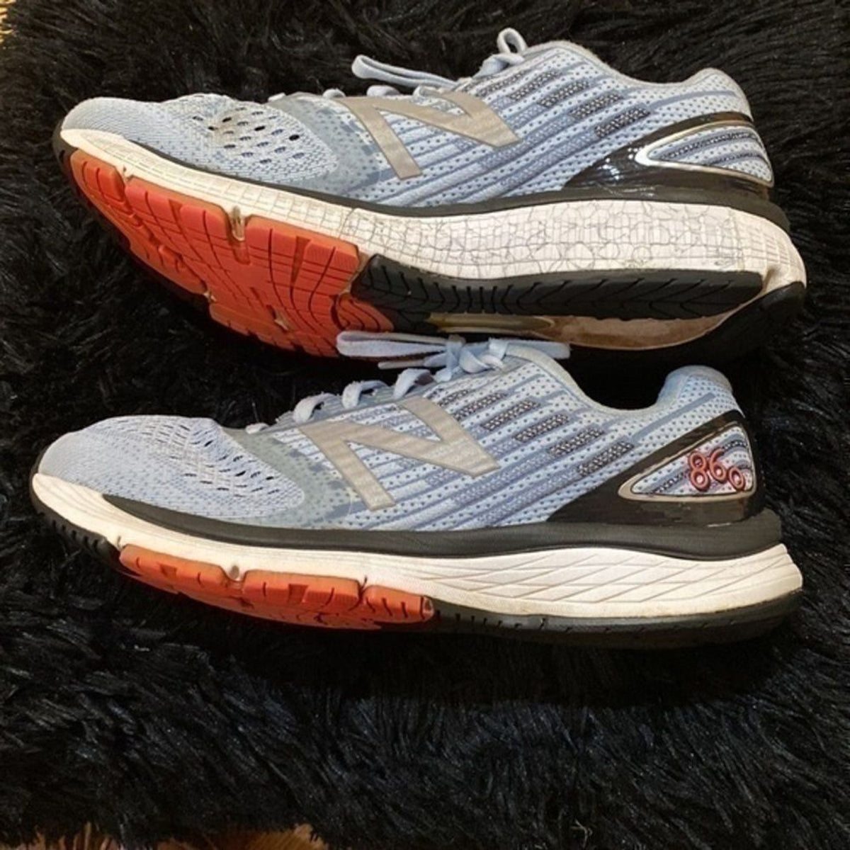 New Balance 860 V9 shoe woman running sneakers blue White Pink and black