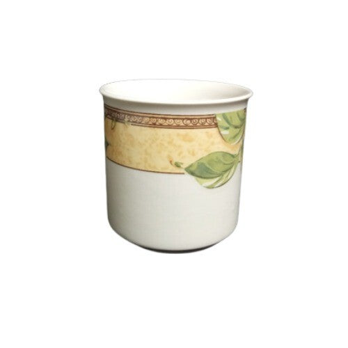 Gibson Designs FRUIT GROVE 6-Cups & 6-Saucers Peaches Cherries Grapes Tea Coffee