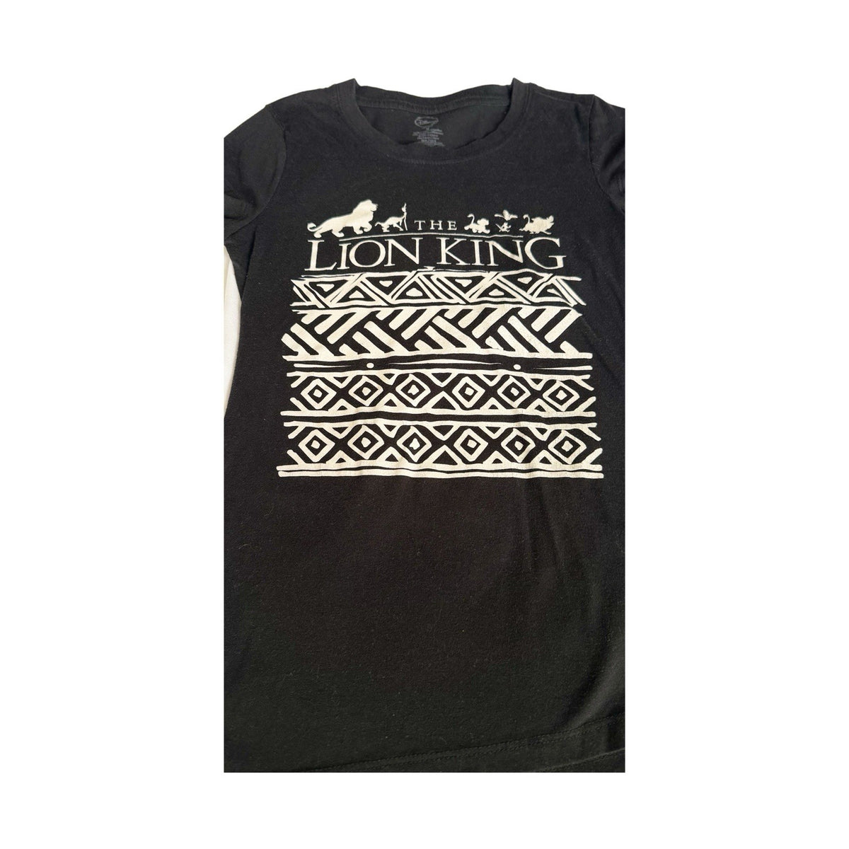 Disney Lion King Black & White Silhouette T-Shirt Women’s Small Cap Sleeve Tee