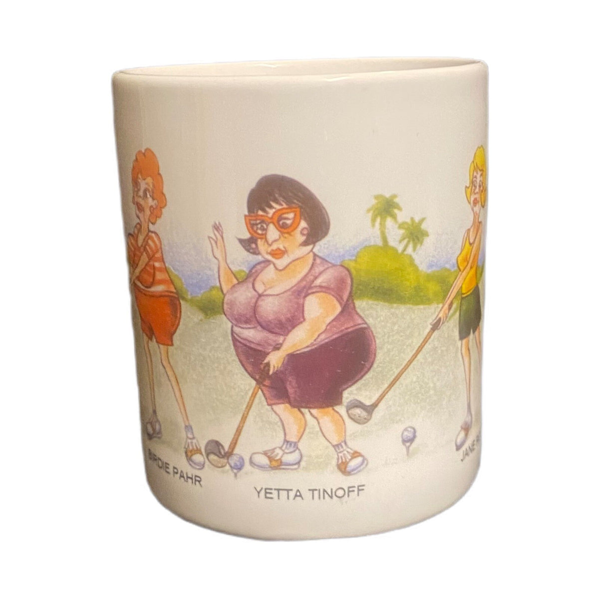 LINYI Mug RESPECT YOUR ELDERS Golf Ceramic Coffee Tea Cup Silver Phoenix 12 Oz