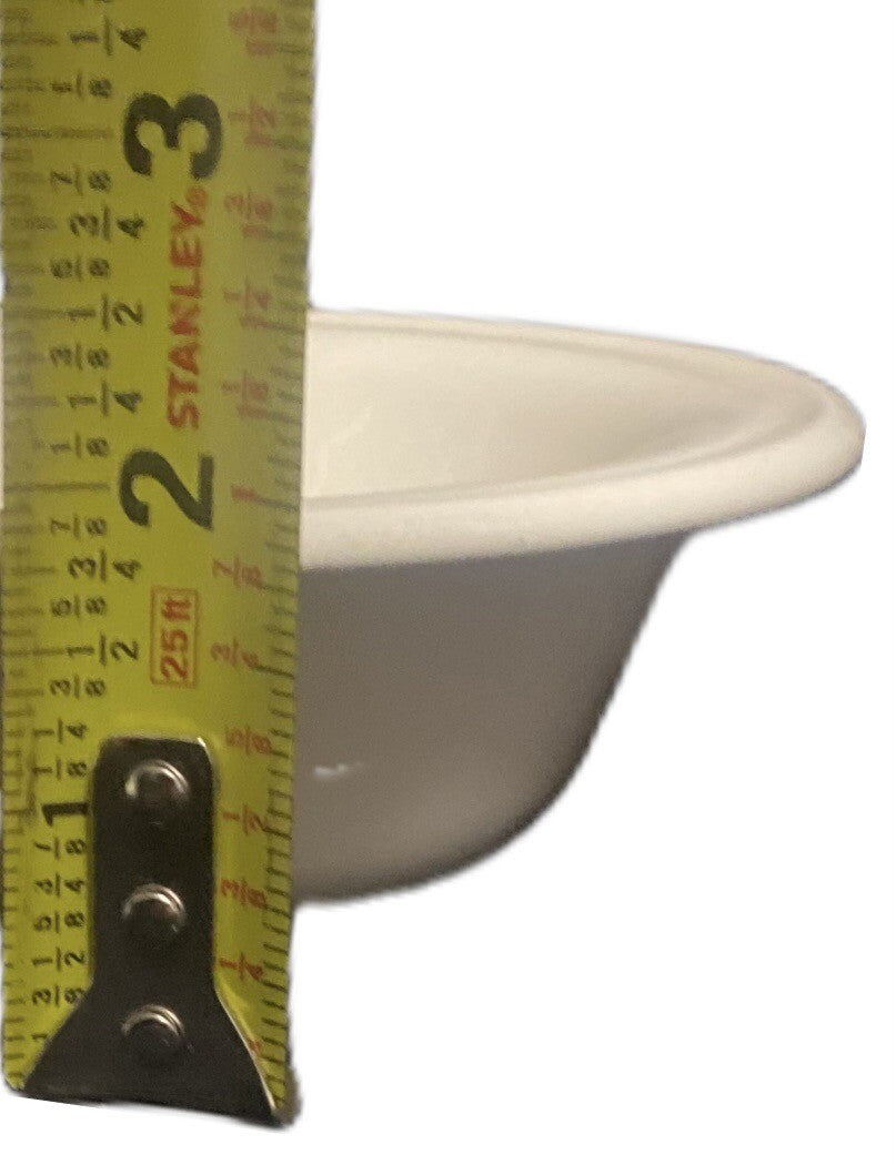 Vintage LAUFFER 2-Bowls USA Stoneware Cereal Soup Cup Cream
