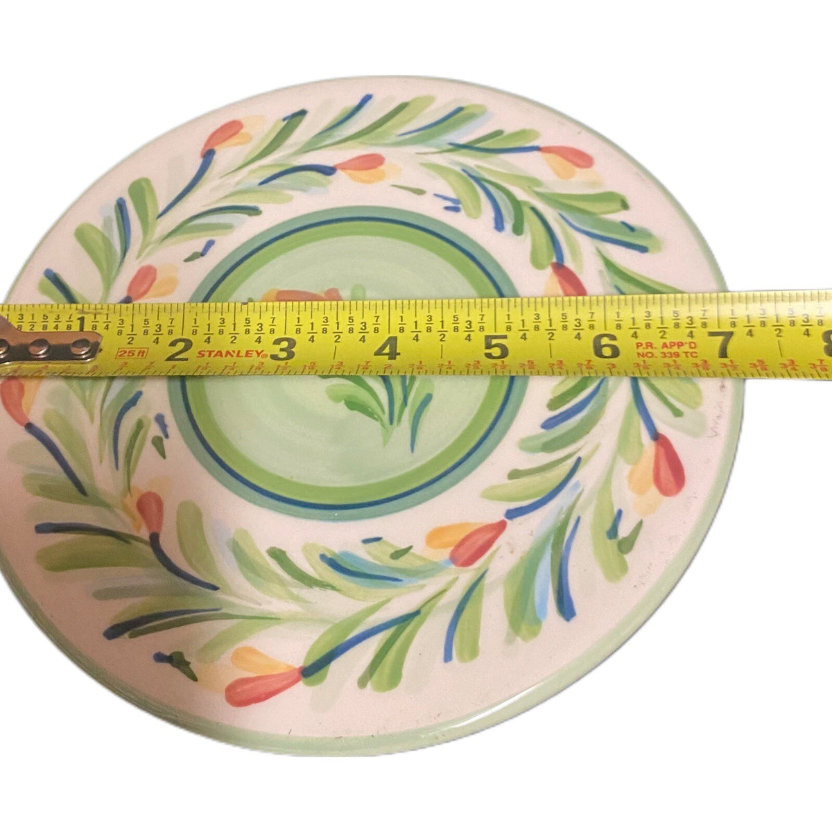 Gail Pittman 1-Dinner Plates 1-Green Trivet SIENA GARLAND Floral Southern Living
