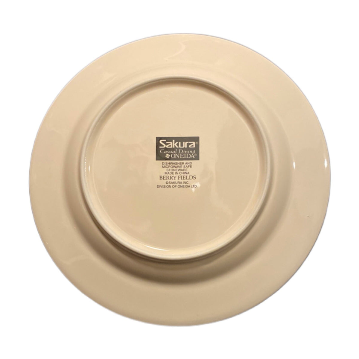Oneida Sakura BERRY FIELDS Salad Dessert Plates Stoneware Blueberries Branch