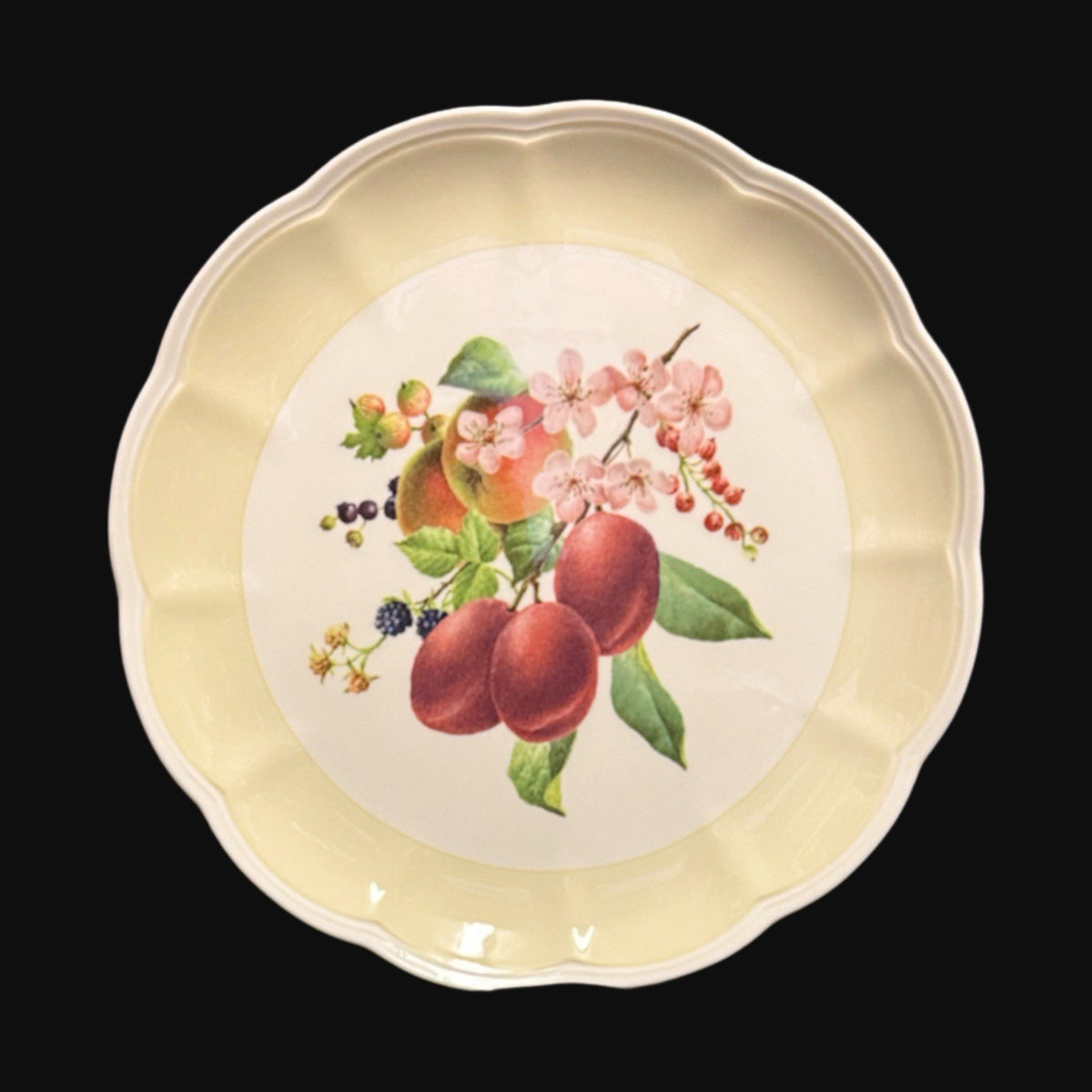 Lenox Plum Blossom Plates Set of 5 – Catherine McClung Orchard in Bloom 11” D