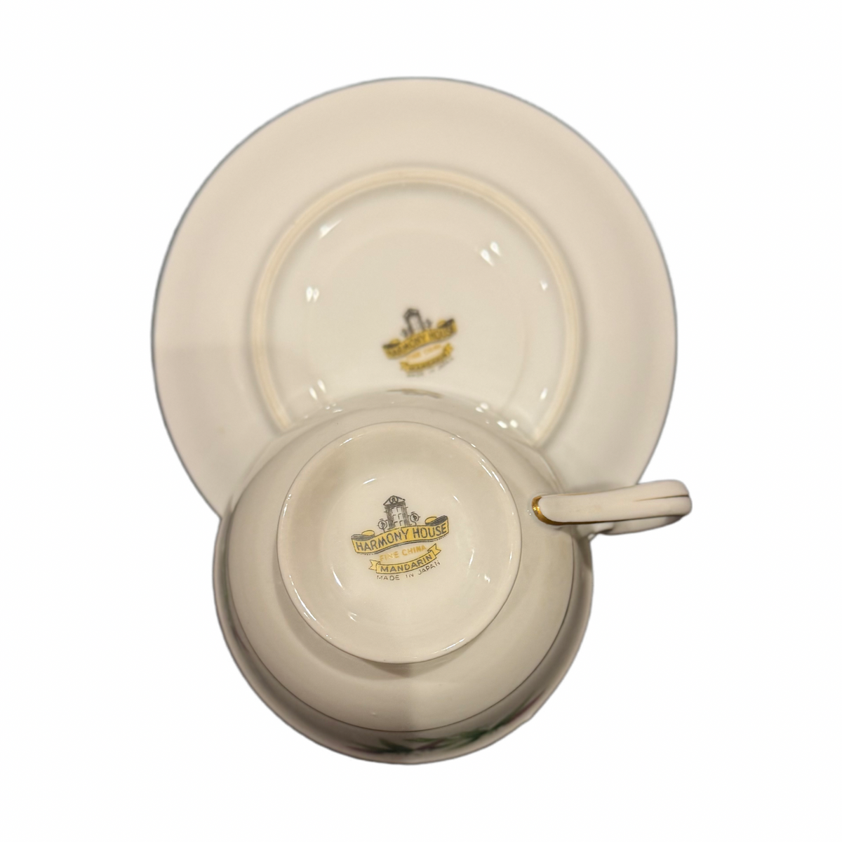 Vintage Harmony House Mandarin Cup & Saucer Set Fine China Japan