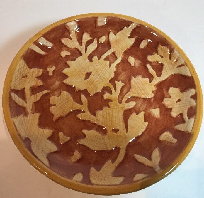 Fitz And Floyd DEL VINO FLOWERS 4-Dessert Plates 6 1/4”D Bread Appetizer Dishes