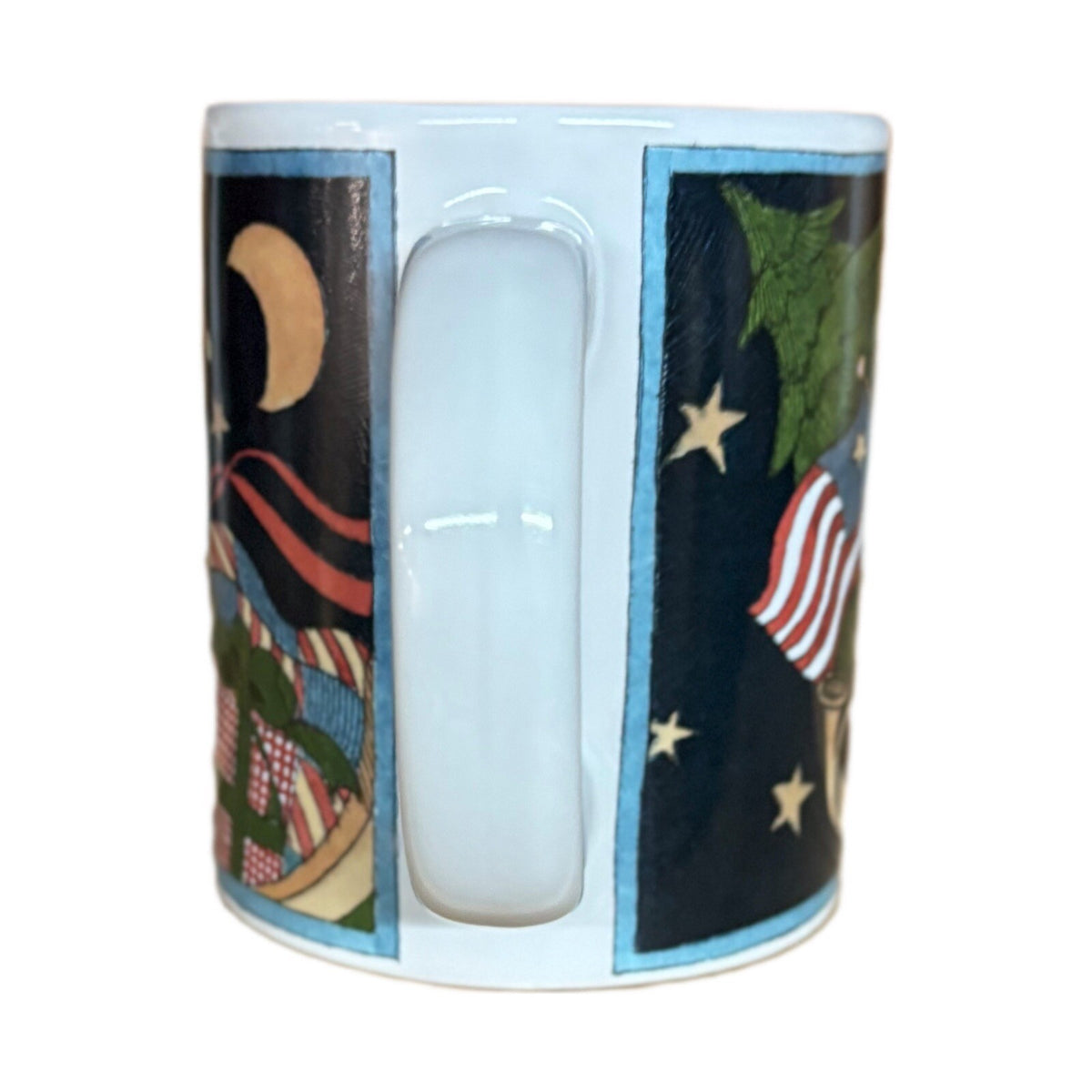 SUSAN WINGET 2-Mugs Certified Int’l Winter Coffee Tea Ceramic Holiday Cups