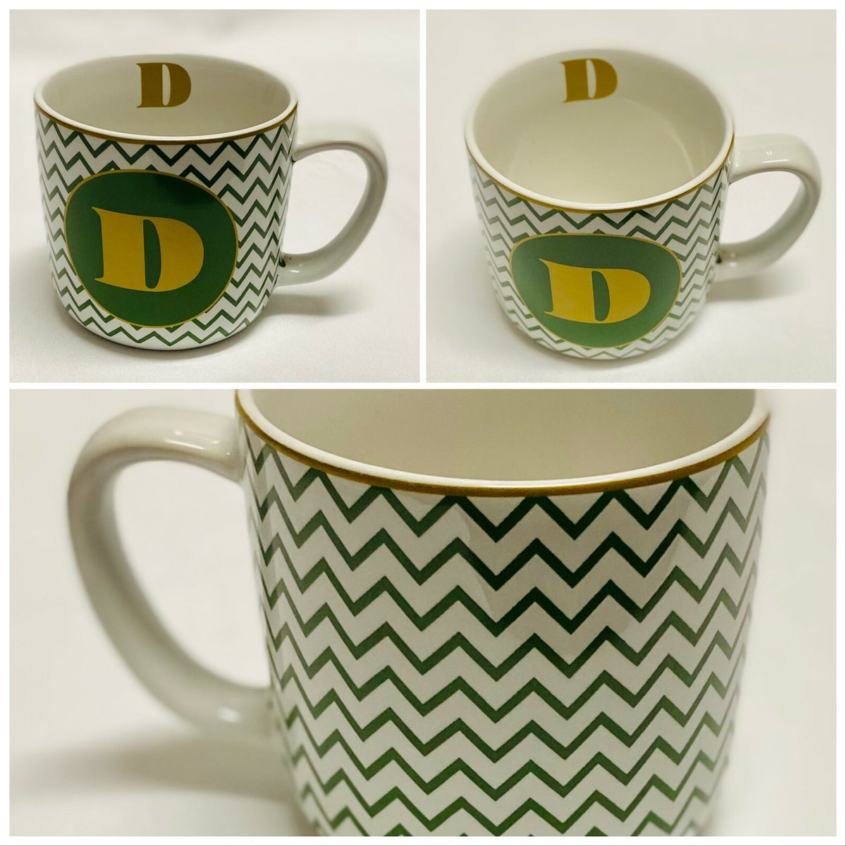 Target Stoneware Monogram Coffee Mug Personalized Name Cup Initial Letter 14 oz.