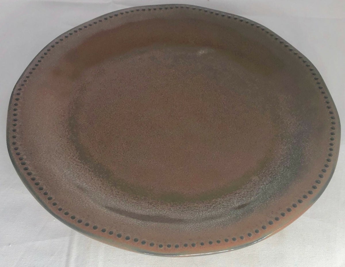 Sango CYPRUS SIENNA Stoneware Set of 3 Salad Plates #4675 Dinnerware 8 5/8" D