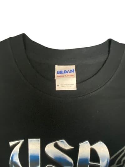 USA Choppers By Gildan T-Shirt Medium Black Short Sleeves Men Crew Neck Cotton
