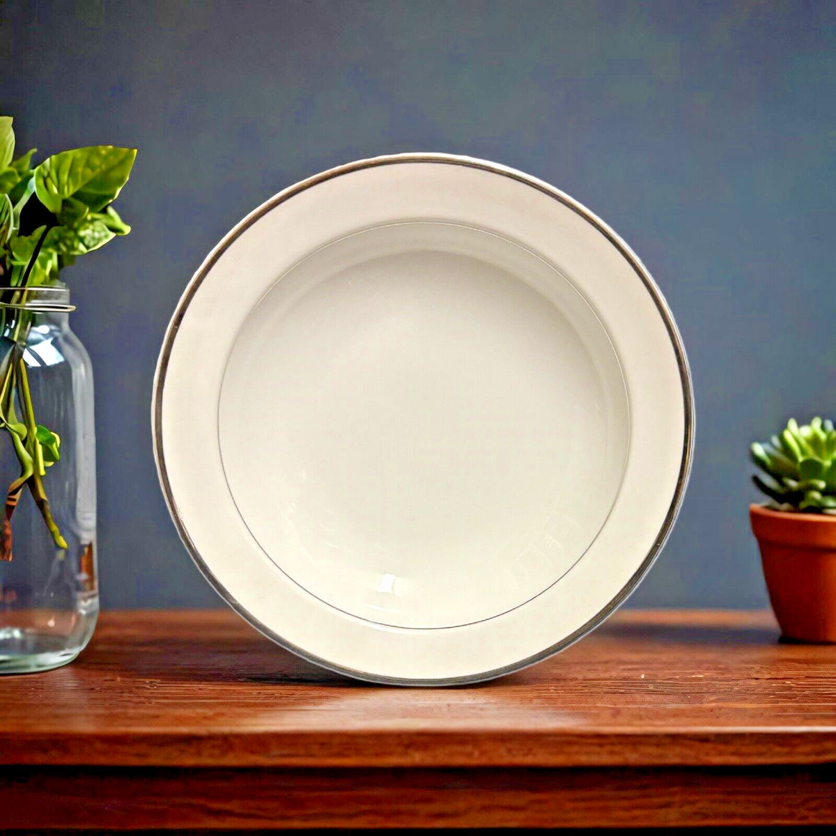 Sango WEDDING BAND 24 Pc. Japan Cup Saucer Fruit & Soup Bowl Bread & Salad Plate