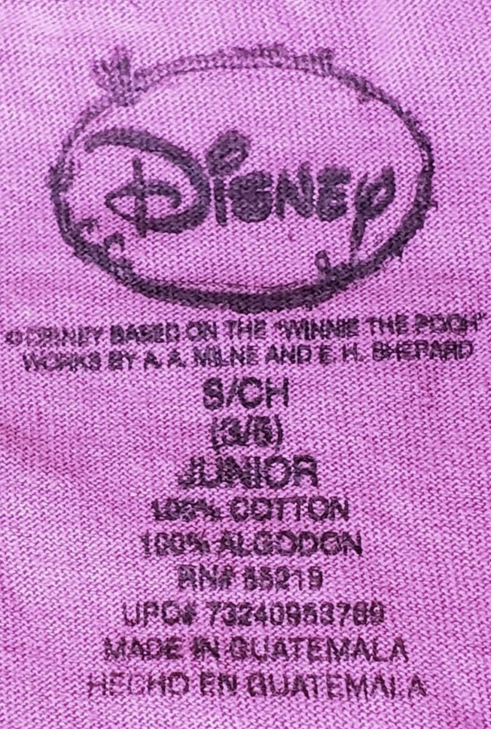 Disney Winnie the Pooh Pink Tee S Junior Piglet Eeyore Tigger Sunglasses