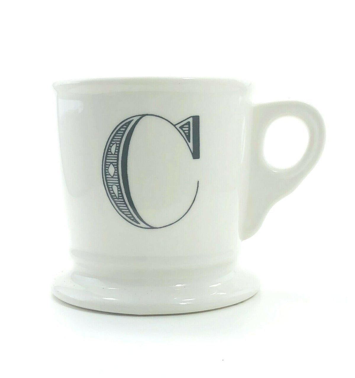 ANTHROPOLOGIE Monogram Mug Personalized Name Coffee Cup Initial Letter 12 fl. oz