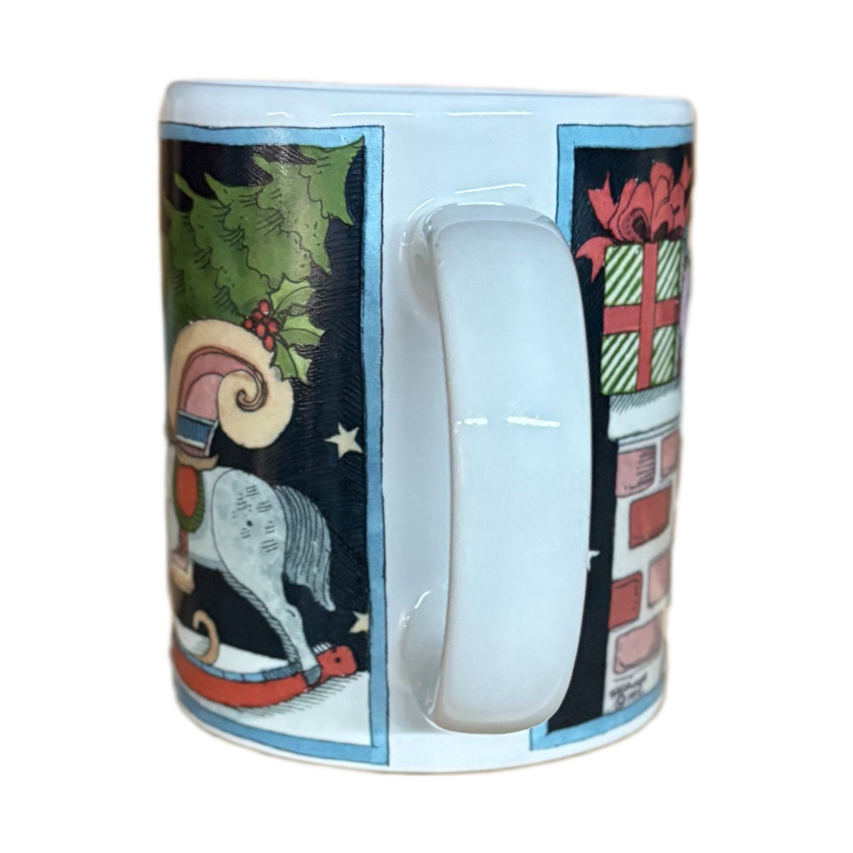SUSAN WINGET 2-Mugs Certified Int’l Winter Coffee Tea Ceramic Holiday Cups