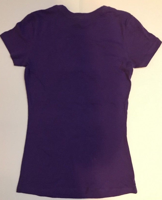 Next Level Apparel GIVE ME SOME SUGAR Women's Purple T-Shirt Top Short Sleeve SM