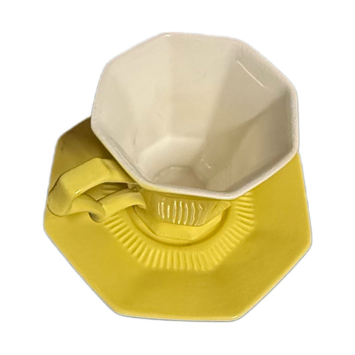 Independence Ironstone Interpace Yellow Cup & Saucer Set Japan Replacement