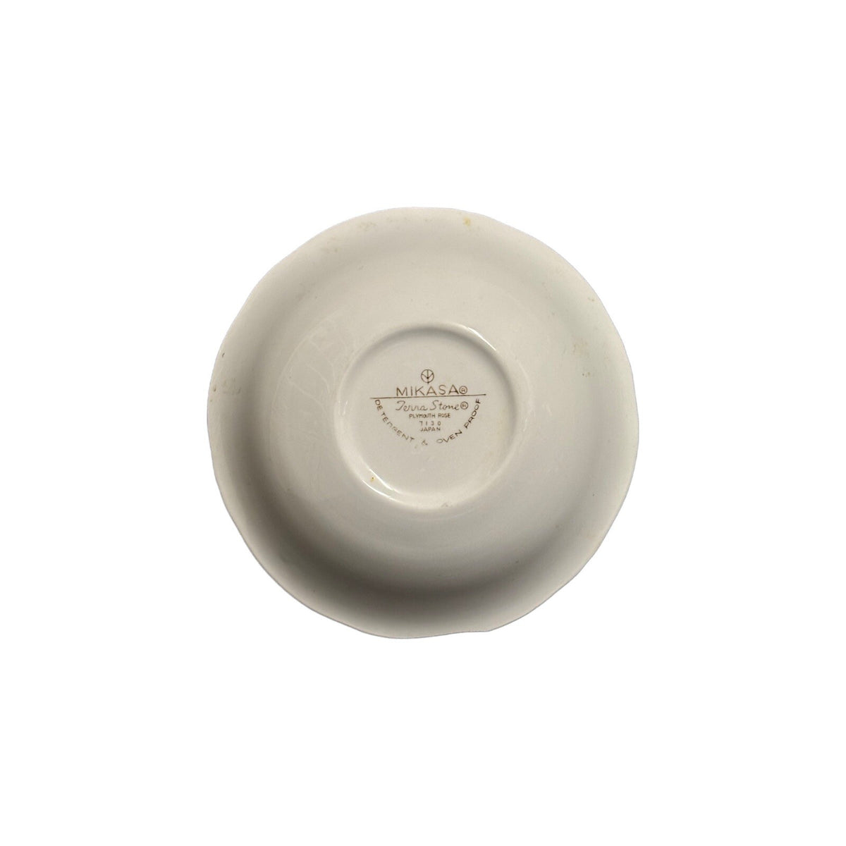 Mikasa Serving Bowl PLYMOUTH ROSE Round Terra Stone 7130 Japan Floral Oven Proof