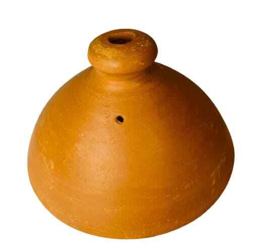 Handmade Moroccan Terracotta Tagine Pot – Unglazed Clay Cookware 8.75″D