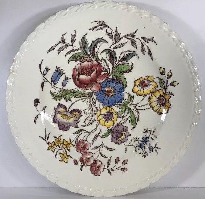 Vintage Vernon Kilns MAY FLOWER Hand Painted Dinnerware Collection USA