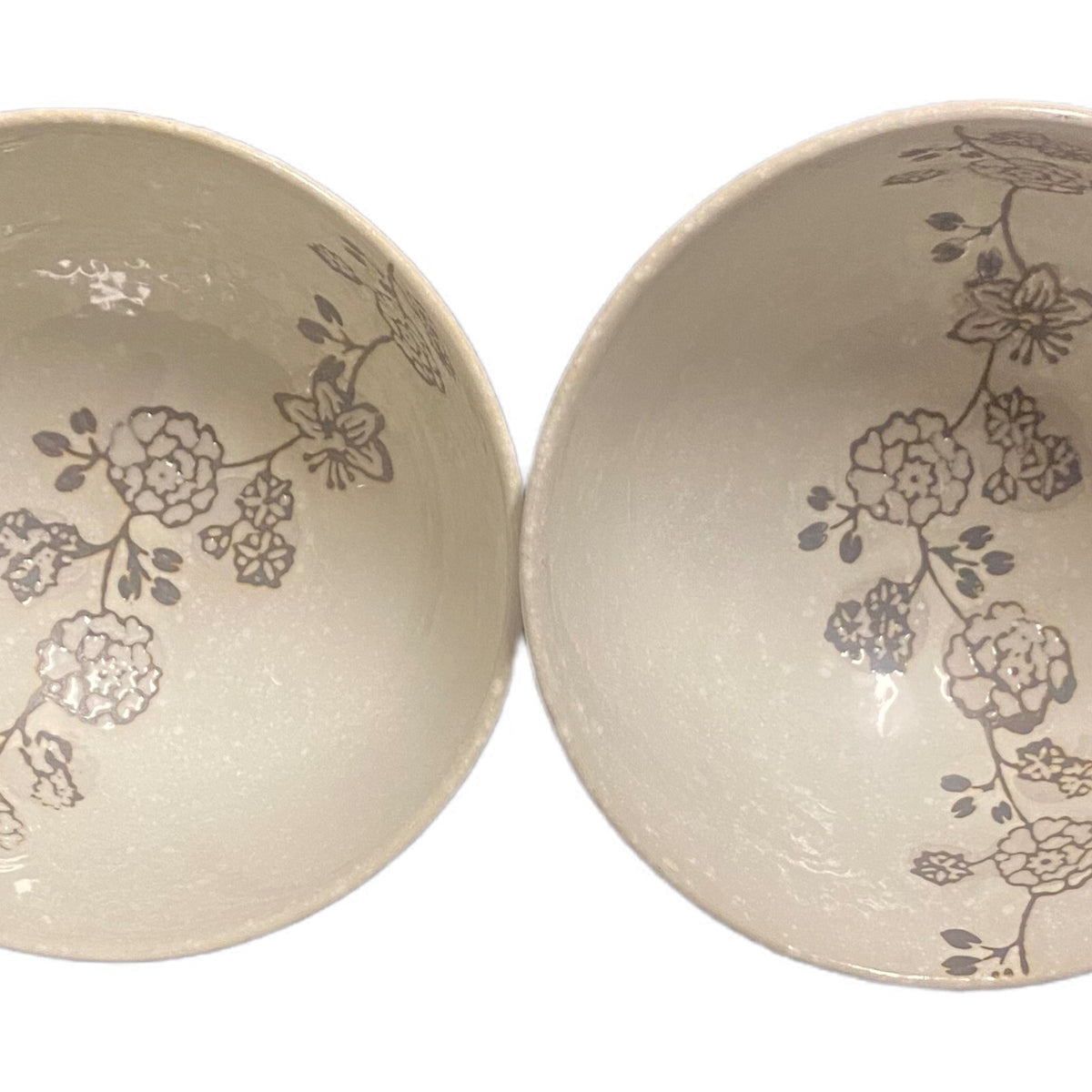 4-Vintage KoTo Bowls Rice Noodle Soup Fruit Cup Ceramic Japan Blossom Flowers