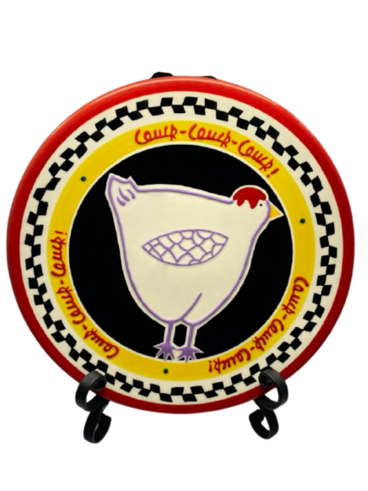 BECKY DENNY Rooster Dinner Plate/Platter Dinnerware Collection