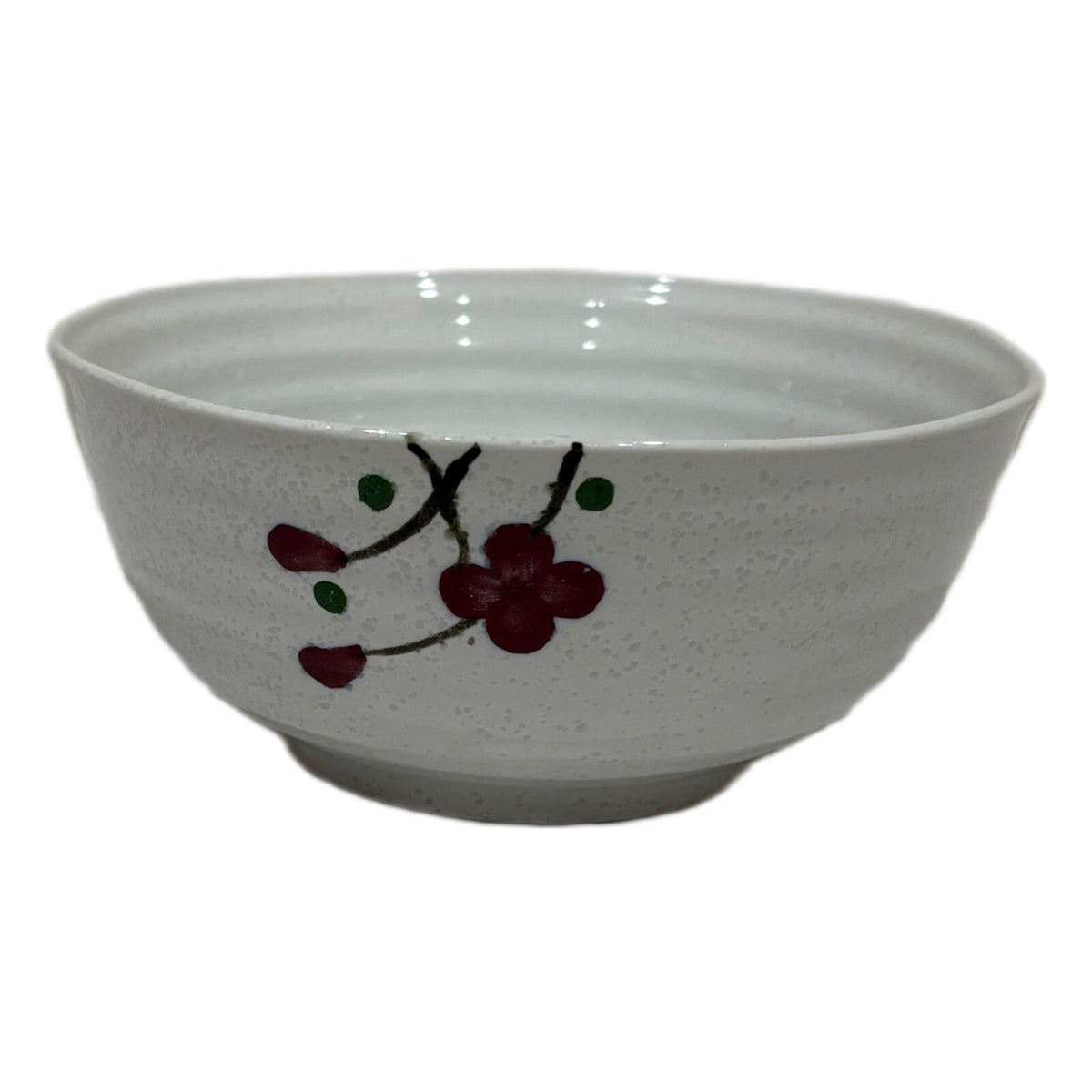 Vintage KoTo 11-Medium Bowls Rice Noodle Soup Cups Ceramic Japan Red Blossom