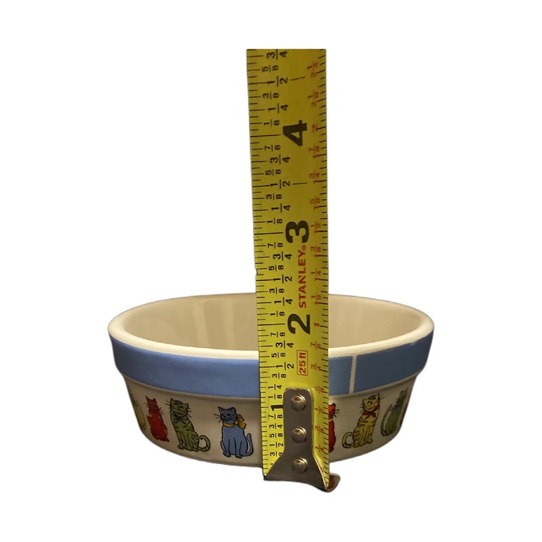 Signature Housewares My Friends Cat & Dog Food Water Bowls Set of 2 Ceramic