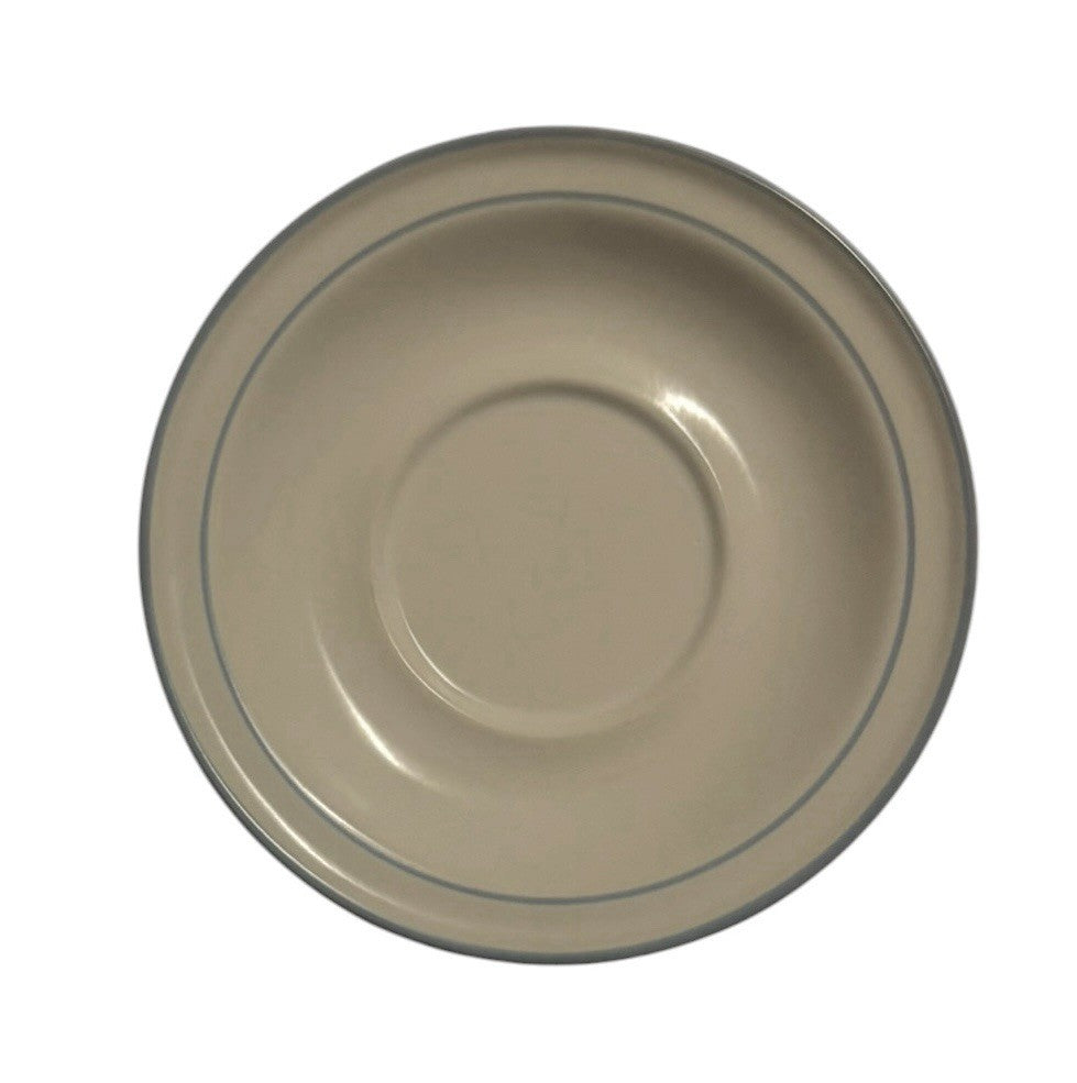 Set of 9 Hearthside Chantilly Fleur de Lune 6 1/2”D Saucers Blue Rim Japan
