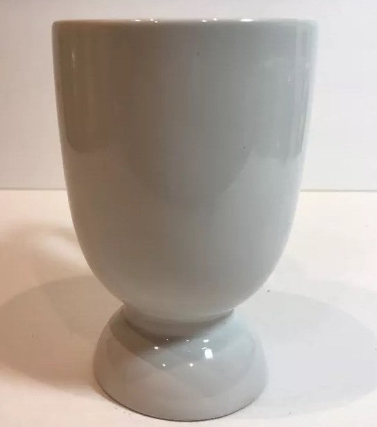 HAUSENWARE Pedestal Mug Initial B Ceramic Tea Coffee Cup Off White Monogram