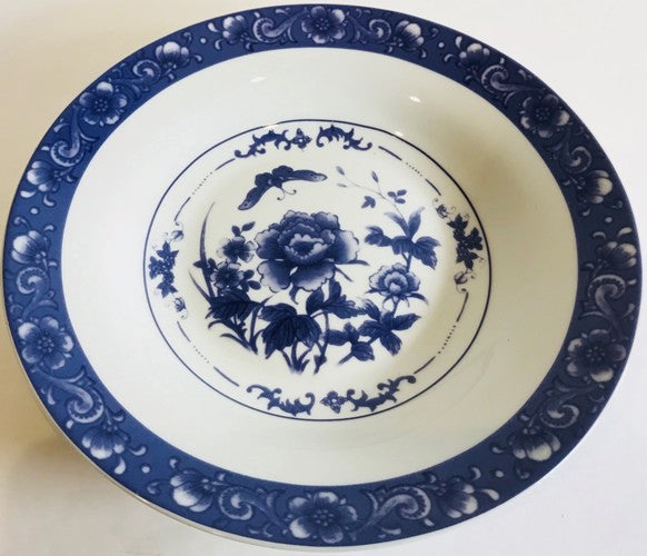 Baum Brothers Blue Rose Set of 4 Soup Bowls or 3 Saucers Replacement