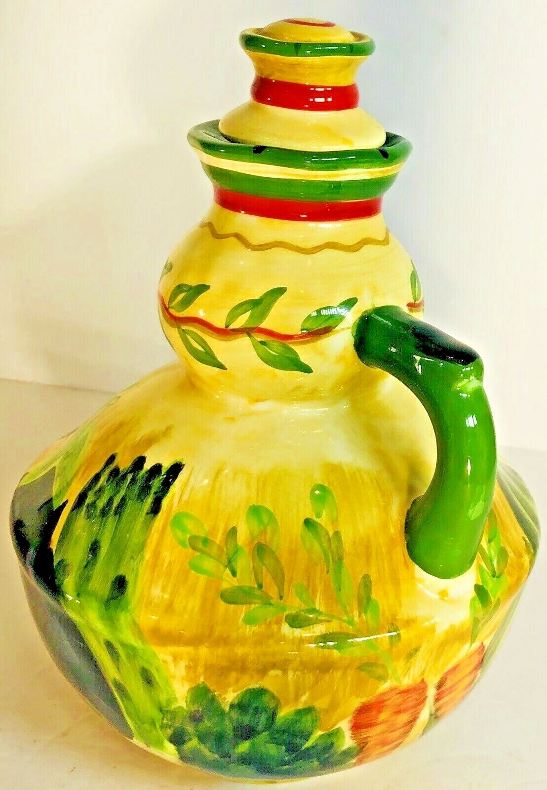 Pamela Gladding Certified International Lidded Cruet Collection 8 3/4”H