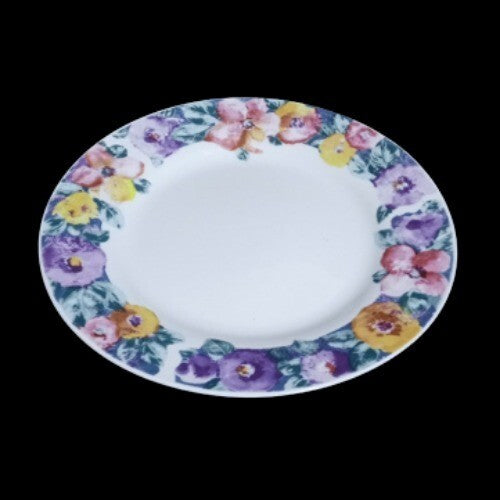 Gibson Designs ROMANCE 4-Salad Plates 7 ½”D Ceramic Floral Dessert Dinnerware