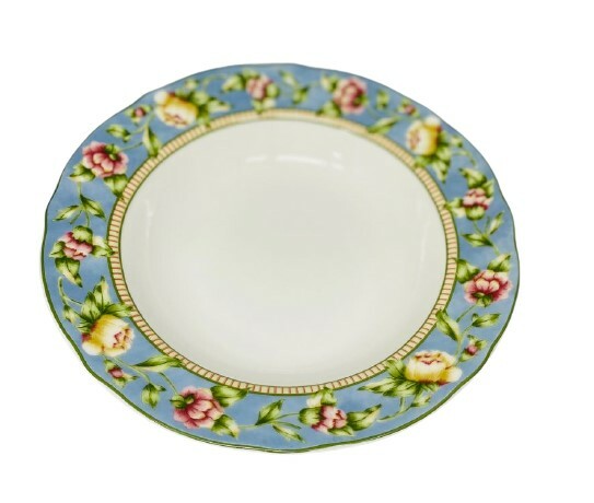 JESSICA McClintock 6-Rim Soup Bowls Westbury Court PTS Int’l Fine China 9 3/8" D