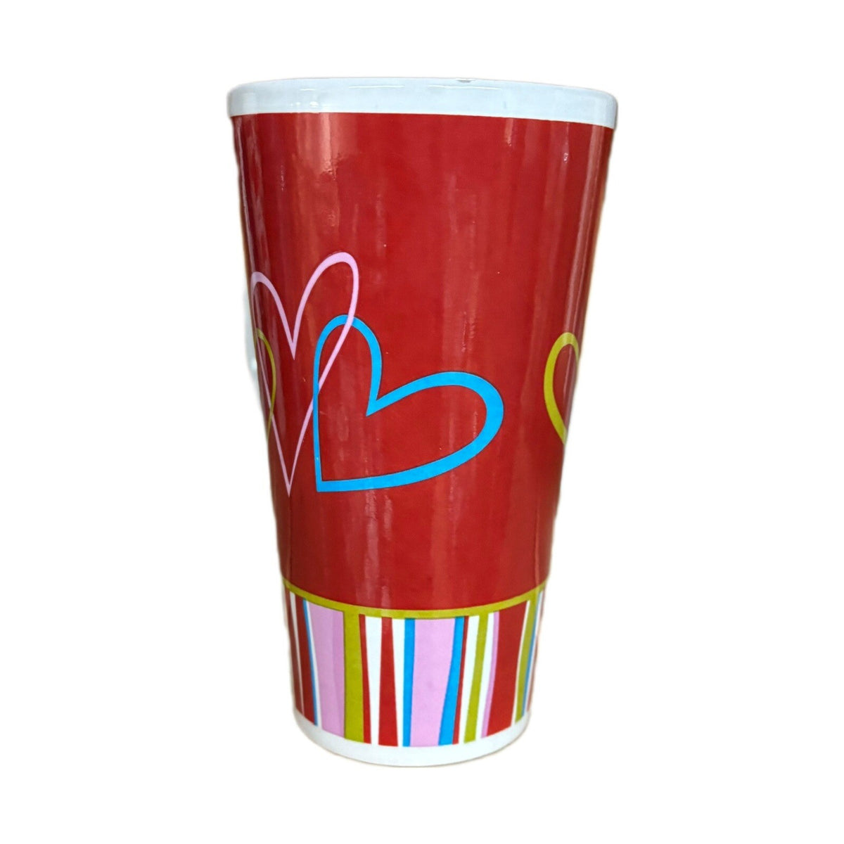 TB TOY TRADING CO. latte Mug Hearts Coffee Tea Cup Hearts Love Holiday Winter
