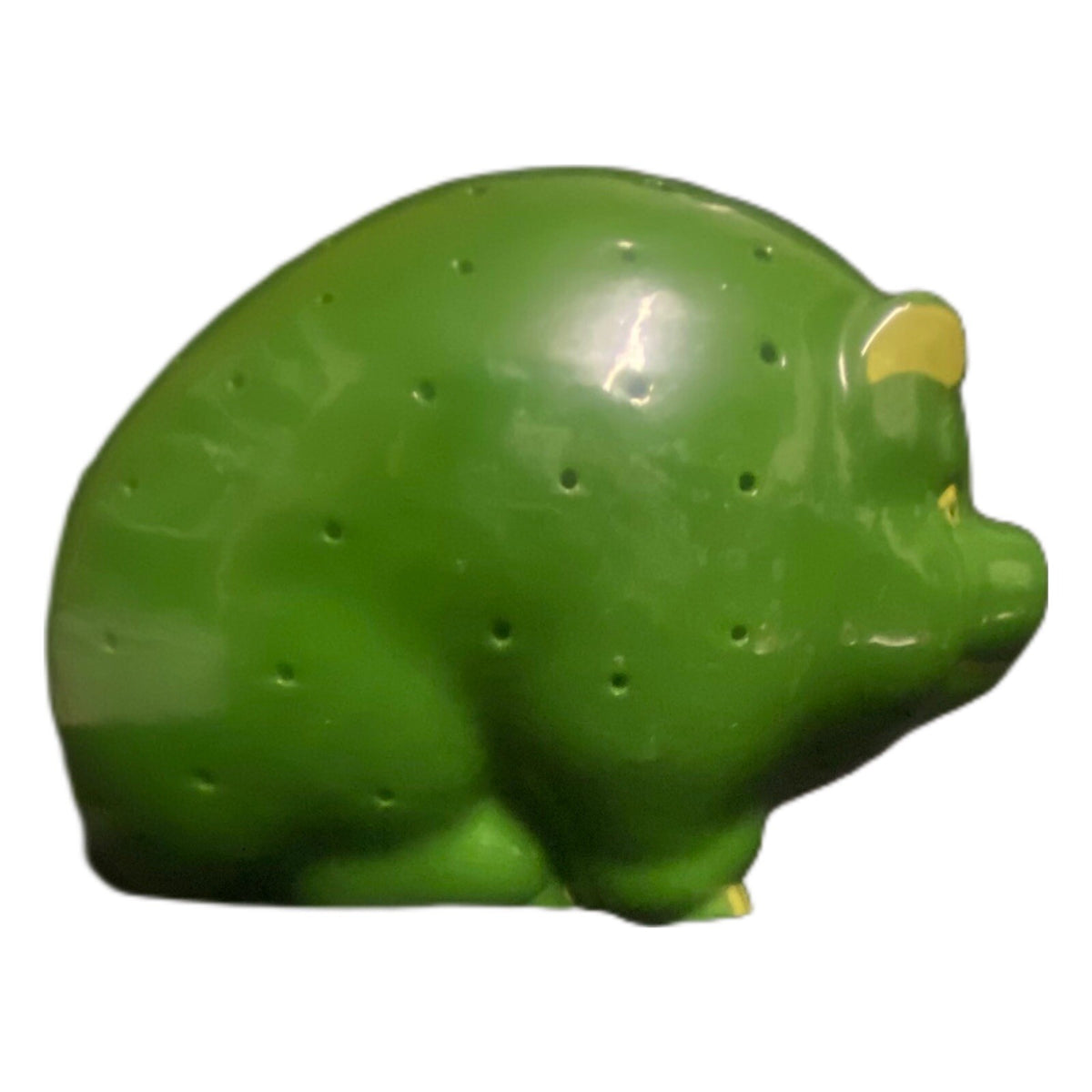 Vintage Green Pig Appetizer TOOTHPICK HOLDER Charcuterie Hors d'oeuvre Server