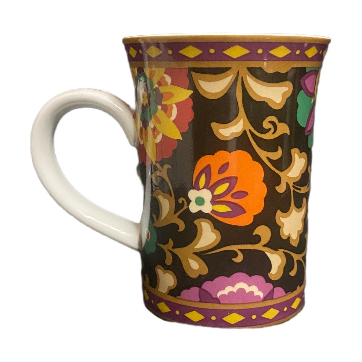 Vera Bradley SUZANI Mug (N0 Lid)  8 oz Coffee Tea Cup Floral Porcelain