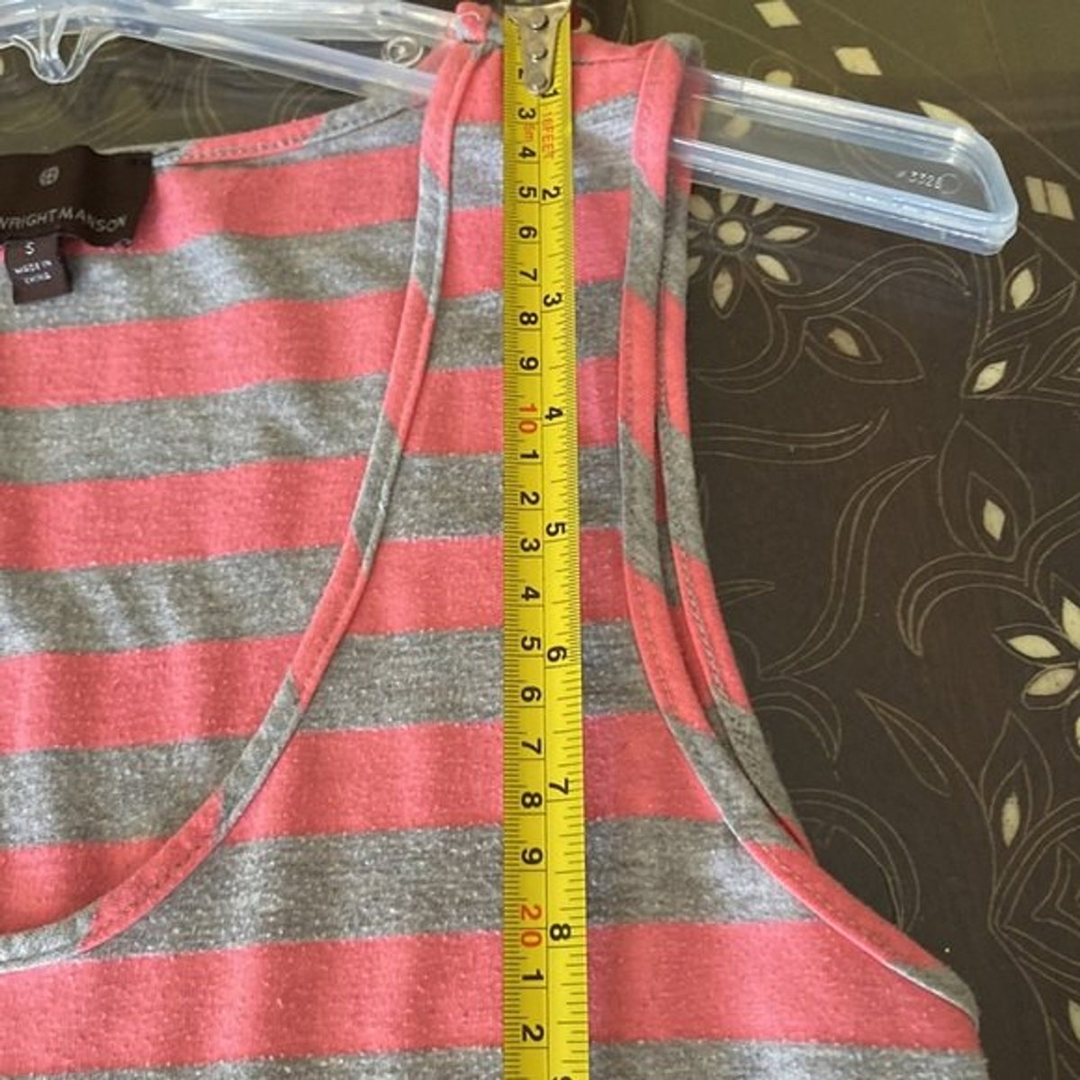 Fenn Wright Manson Pink Gray Sleeveless Top S