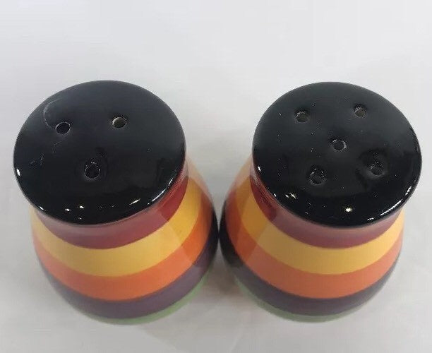 Philippe Richard Rondo Hand Painted Multicolor Canister Set of 3 or Shakers Set