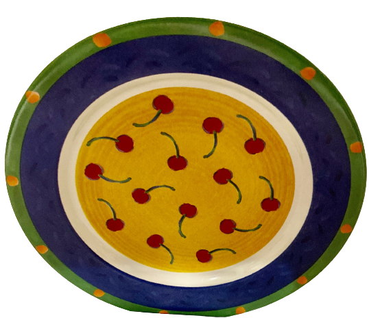 Vintage Riviera Van Beers TUSCAN CHERRIES 4-Salad Plates Signature Housewares