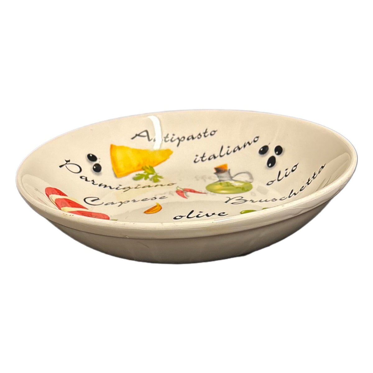 QUADRIFOGLIO Ceramica Pasta Serving Bowl Italian Antipasto Appetizer Pasta Dish