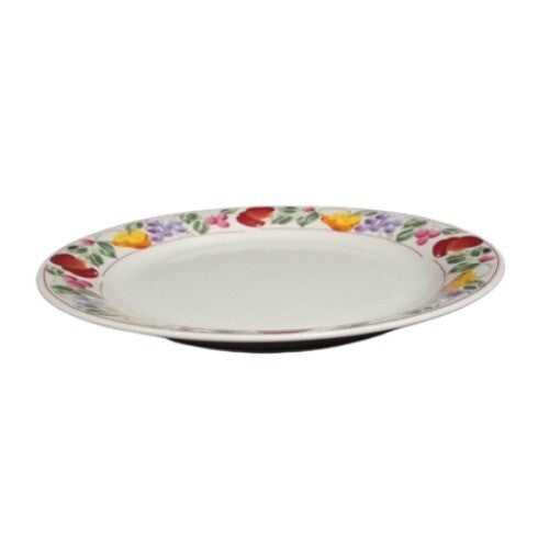 Gibson Designs COUNTRY ORCHARD Dinner Plate 9 ¾” D Fruit Rim