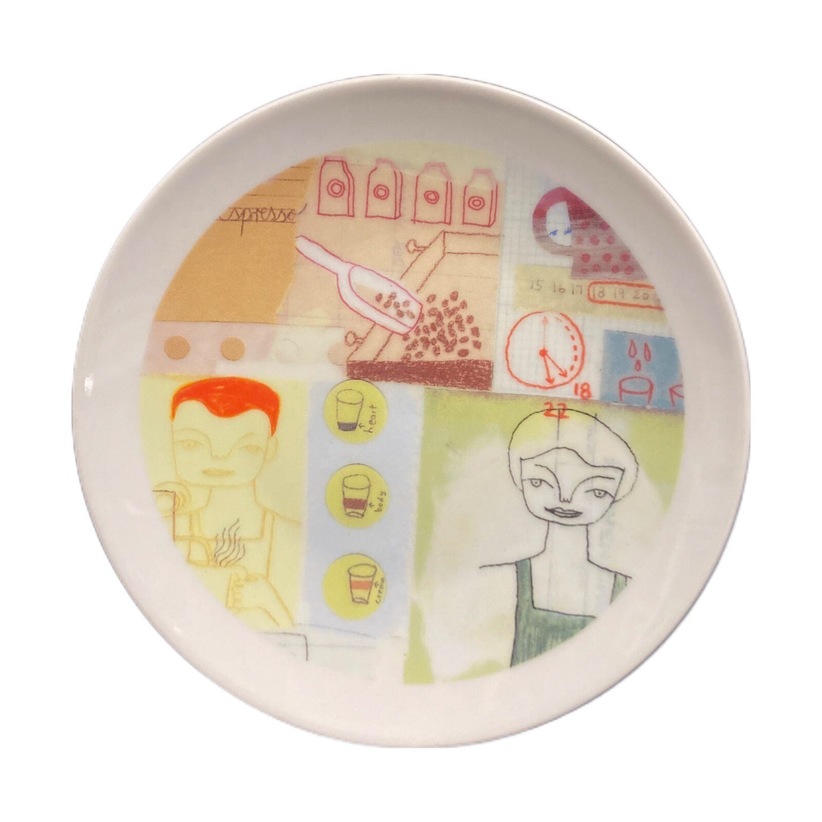 Starbucks Set of 6 Collectable Dessert Plates Leadership Conference 2005- 6"D