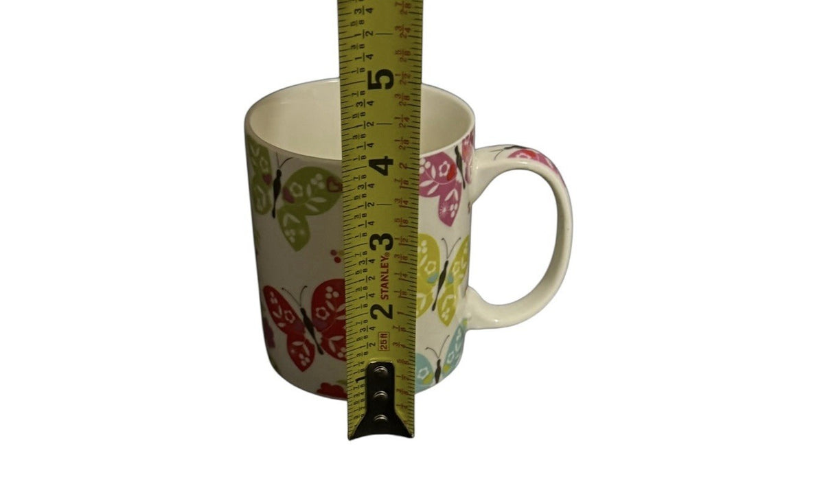 Fairmont & Maine England Coffee Mug • Floral Stoneware Cup • Cottage Kitchen
