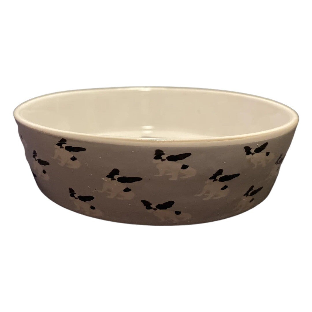 10 Strawberry Street Pet Bowl Pug French Bulldog BONE APPETIT Food Water Dish